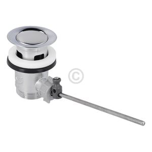 Ablaufgarnitur 1 1/4" mit Exzenter und Stopfen chrom BLUPARTS für Waschbecken