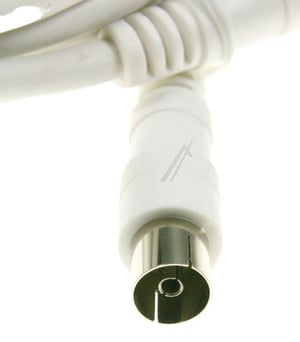 Antennenkabel 3,5m Klasse A gerade weiß für Fernsehen & Telefonie Com [Hersteller-Artikelnummer] TV-Anschluss