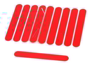 Dekoratives Etikett rot Segway-Ninebot AB.00.0007.93 für E-Scooter Gehäuse