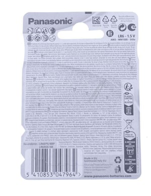 AA-Batterien für Fernsehen & Telefonie Panasonic LR6EPS4BP 4er Blister