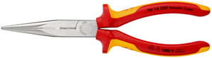Knipex-Werk Flachrundzange mit Schneide, 200mm 26 16 200