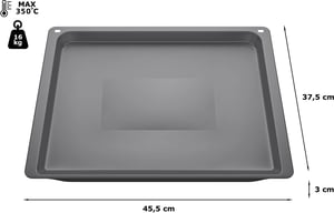 Emailliertes Backblech für Bosch-Backofen 11029050 455x375x30mm