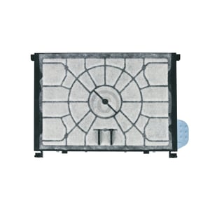 Motorschutzfilter SIEMENS 00577117 Vormotorfilter 161x113mm mit blauem Clip für Staubsauger