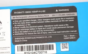 Akku 36V 10Ah P2E-26 für JEEP Adventurer und Ducati Pro II Evo E-Scooter