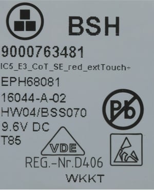 Bedienmodul programmiert 00740784