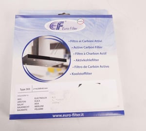 Aktivkohlefilter Typ 303 für Herd Eurofilter 214 x 208 x 40 mm Geruchsfilter