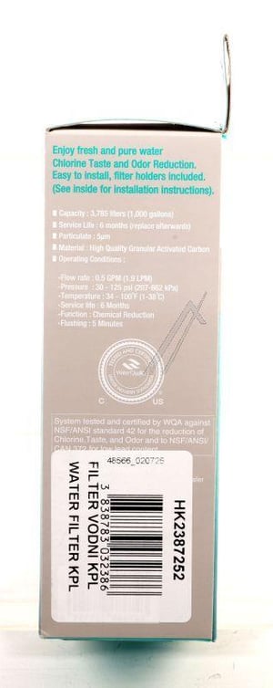 Wasserfilter für Kühlschrank Hisense Gorenje HK2387252 Klarwasser System