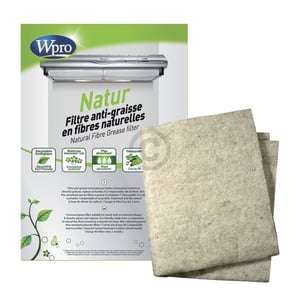 Natur-Fettfiltermatte 1170x470mm Wpro NGF221 Universal für Dunstabzugshaube