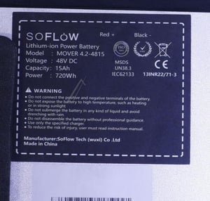 Akku SoFlow 400.919.48 MOVER 4.0 48V 15Ah für E-Scooter