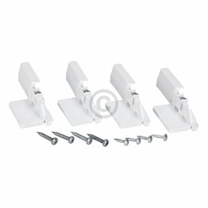 Befestigungssatz Tür,geteilte Möbelfront, 4xHalter und Schrauben 00754976