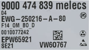 Bedienmodul programmiert 00658292