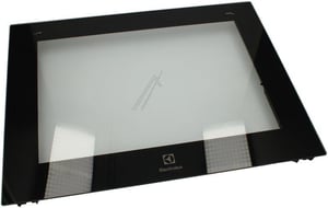Frontscheibe Schwarz für Ofen Electrolux 140144746116 Außenscheibe Backofen