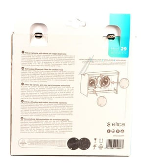 Aktivkohlefilter für Dunstabzugshaube Elica KIT0161374 Typ 29, 2 Stück