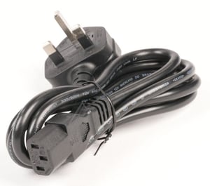 Netzkabel UK-Stecker Segway-Ninebot 01.09.0029.00 3P 10A 250V schwarz für E-Scooter Ladegerät