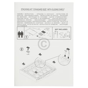 Zwischenbaurahmen HASTKU10B StackKitBlack Candy/ Hoover 35602673 für Trockner