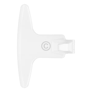 Türgriff passend für Gorenje 154471 weiß mit Schließhaken für Waschmaschine