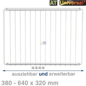 Abstellboden, Ablagerost ausziehbar UND erweiterbar, Universal! 380x320mm