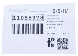 Glasplatte für Bosch Siemens Kühlschrank 11058378 Kühlschrankablage
