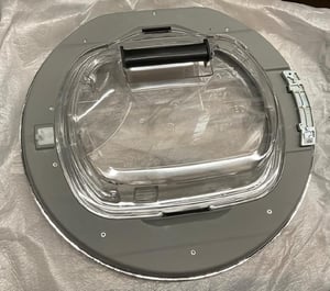 Trockner-Türglas Candy Hoover 40014683 mit Rahmen