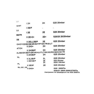 Düsensatz Erdgas G20/20mbar und G25/25mbarErdgas VG425..1 (für 2 Brenner)