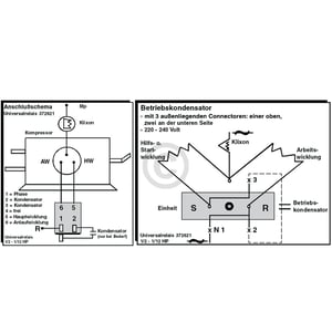 Anlaufrelais 1/12 - 1/2 PS universal zum Stecken für Netzanschluss Kompressor Kühlschrank Gefrierschrank