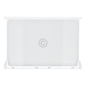 Glasplatte oben für Kühlteil Bauknecht C00899660 450x300mm mit Leisten in