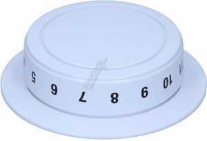 Timer-Drehknopf für Whirlpool Dunstabzugshaube 488000507943 - weiß, Kunststoff