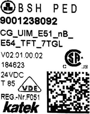 Bedienmodul unprogrammiert 11021054 Originalersatzteil von Bosch