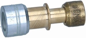 Messing-Reduzierkupplung für Kühlschrank Lokring L13000684 9,53/6mm gerade