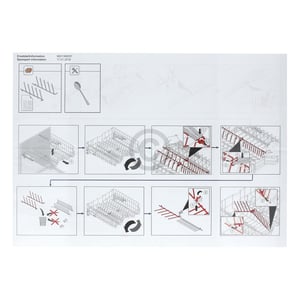 Oberkorbeinsätze SIEMENS 12004141 Stachelreihen für Teller hinten in Geschirrspüler