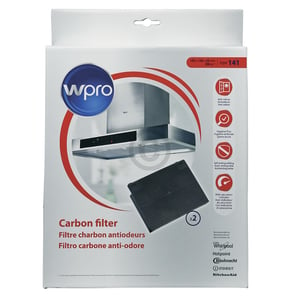 Kohlefilter 192x136mm Wpro, 2 Stück, OT! 484000008781 Wpro, Bauknecht, Whirlpool 481281728947