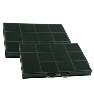 Kohlefilter 295x210mm, 2 Stück, OT! 481948048338 Wpro, Bauknecht, Whirlpool, Ike