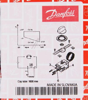 Thermostat für Kühlschrank Brandt AS0003929 Temperaturregler