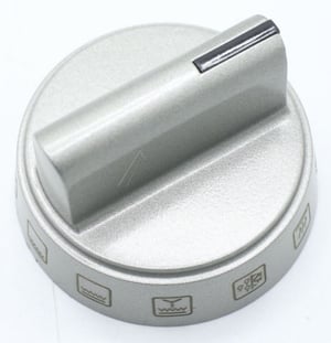 Drehknopf-Blende für Ofen Amica 9070438 Silber, Frontblende