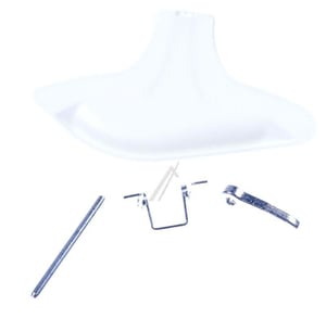 Waschmaschinentürgriff Bauknecht 481231028224 Kunststoff weiß