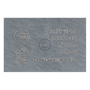 Strahlheizkörper BOSCH 00674278 Einkreis 2200W 230V für Glaskeramikkochfeld