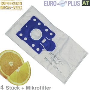 Filterbeutel Europlus X93mV HarmonyOrange, AT! für Melitta Swirl, AEG, Electrolu