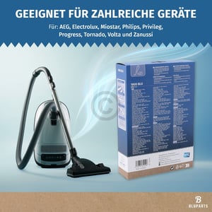 Filterbeutel wie Electrolux E201S s-bag® 9001684589 für Bodenstaubsauger 5Stk + Vorfilter