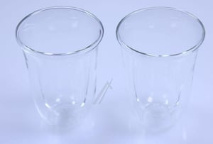 Latte Macchiato Gläser für DeLonghi Kaffeemaschine 5513284171 2er Set, doppelwandig