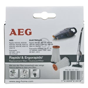 AEF144 Austauschfilter (geeignet für Rapido AG51/AG61, Ergorapido AG18/AG30/AG31