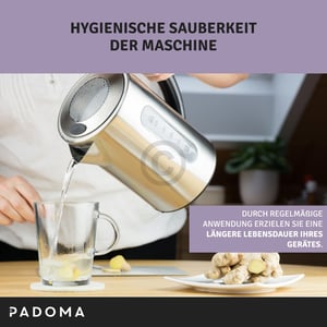 Flüssigentkalker PADOMA für Kaffeemaschine Wasserkocher 250ml 10096817 Padoma