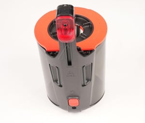 Staubfangbehälter für Staubsauger Bosch Siemens 12050163 Cartridge-Flusenfilter Grau Rot