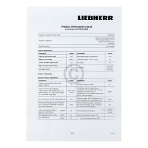 Led-einheit Liebherr 9803780 für Gefrierschrank