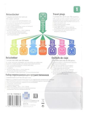 Reisestecker-Set mit 10A Sicherung Brennenstuhl 1508160 für EGRET E-Scooter Gehäuse