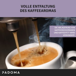 Reinigungstabletten PADOMA 10090151 für Kaffeemaschine 25x2g