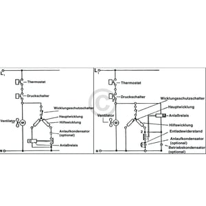 Anlaufrelais 1/6 PS universal für Kompressor Kühlschrank Gefrierschrank