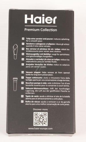Weinflaschenverschluss-Set für Kühlschrank Haier/Candy/Hoover 35602560 Flaschenschutz Wein