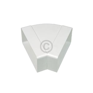 Flachkanalbogen 100erF Dalap 505 45° horizontal beidseitig Muffe zu 111x56mm