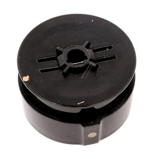 Gasknopf für Ofen Amica 9065385 schwarz mit Abdeckung