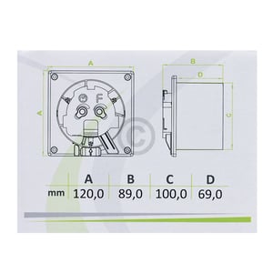 Wohnraumventilator 100erR weiß mit Kugellager Timer für Wand Decke Bad Toilette etc